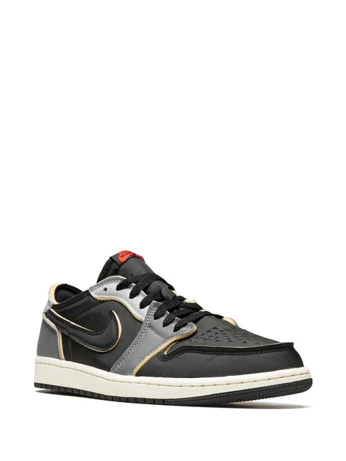 Air Jordan 1 Low Og Ex Dark Smoke Grey Sneakers — Black — Size US M 10.5 - US W 12 — Side View
