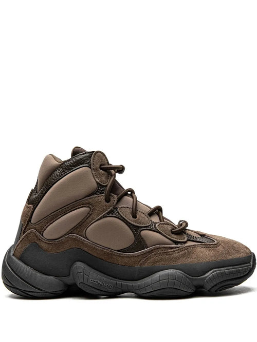 adidas Yeezy 500 High Taupe Black Sneakers — Brown — Size US M 6 - US W 7.5 — Front View