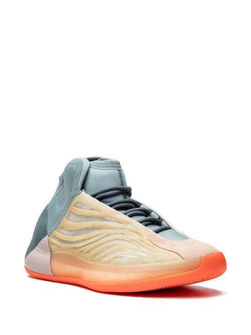 adidas Yeezy Quantum Hi-Res Coral Sneakers — Multicolour — Size US M 3.5 - US W 5 — Side View