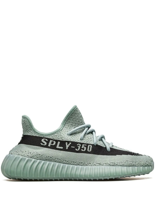 adidas Yeezy Boost 350 V2 Salt Sneakers — Light Green — Size US M 5.5 - US W 7 — Front View