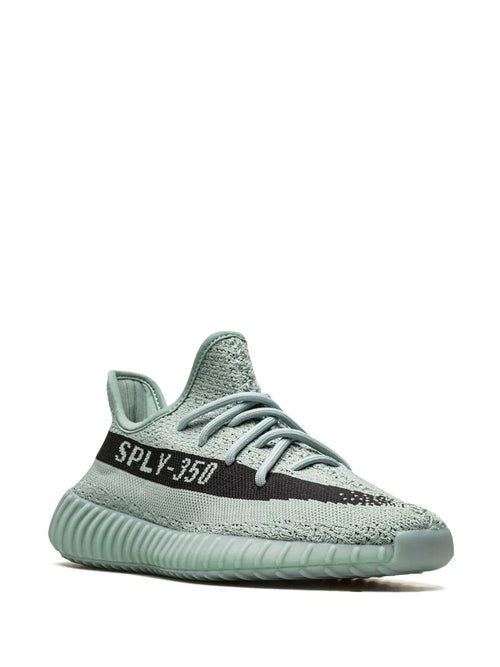adidas Yeezy Boost 350 V2 Salt Sneakers — Light Green — Size US M 5.5 - US W 7 — Side View