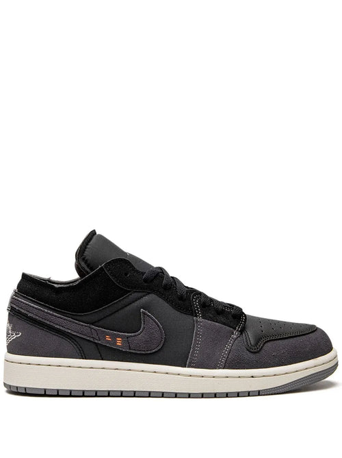 Air Jordan 1 Low Se Craft Sneakers — Black/Grey — Size US M 9.5 - US W 11 — Front View