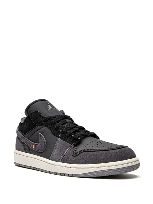 Air Jordan 1 Low Se Craft Sneakers — Black/Grey — Size US M 9.5 - US W 11 — Side View