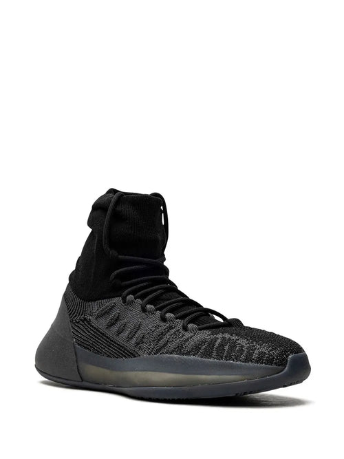adidas Yeezy Basketball Knit Onyx Sneakers — Black — Size US M 9 - US W 10.5 — Side View