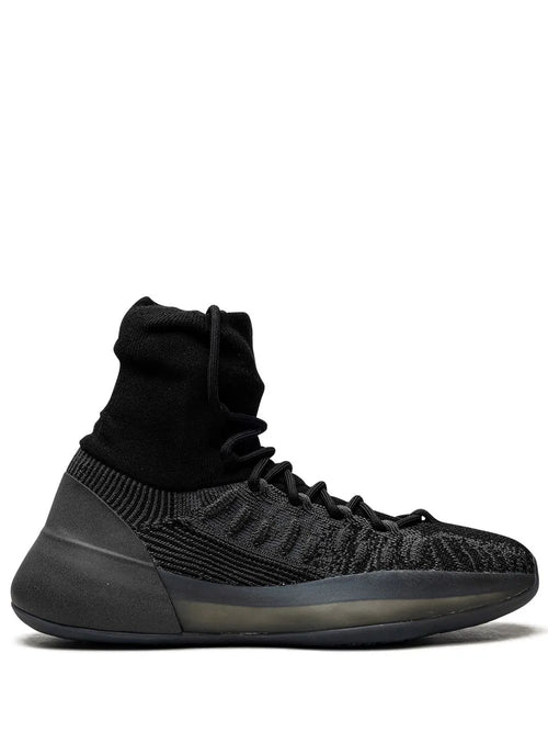 adidas Yeezy Basketball Knit Onyx Sneakers — Black — Size US M 9 - US W 10.5 — Front View