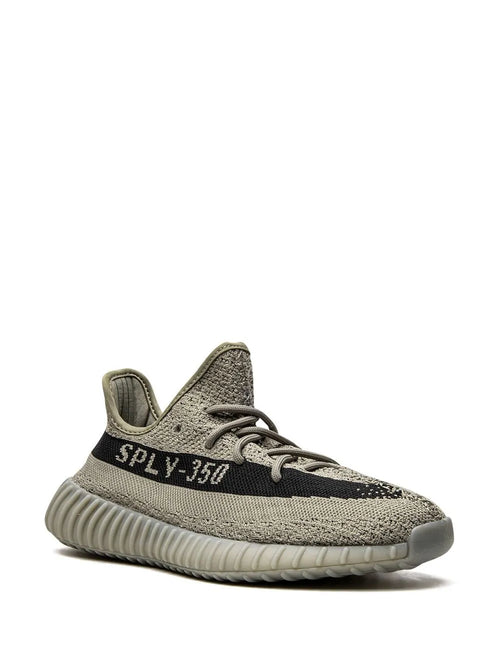 adidas Yeezy 350 V2 Granite Sneakers — Light Green — Size US M 6 - US W 7.5 — Side View