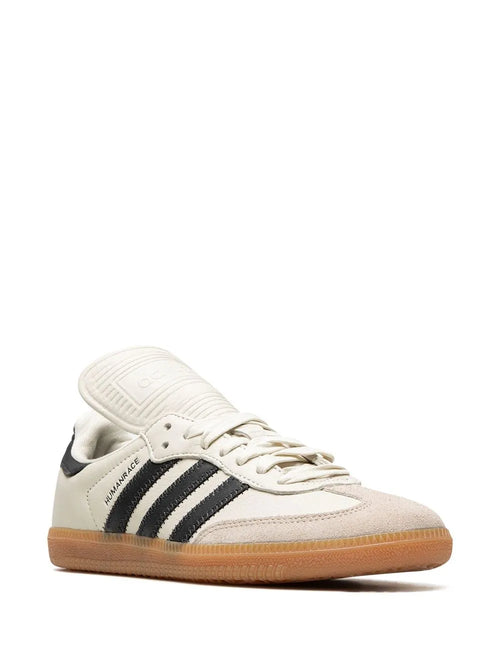 adidas X Human Race Samba White Sneakers — Light Beige — Size US M 11.5 - US W 13 — Side View