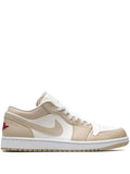 Air Jordan 1 Low Sail/Rattan Sneakers — Same as shown — Size US M 9.5 - US W 11 — Front View