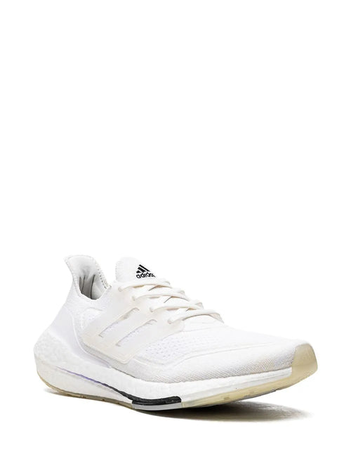 adidas Ultraboost 21 Primeblue Sneakers — White — Size US M 5 - US W 6.5 — Side View