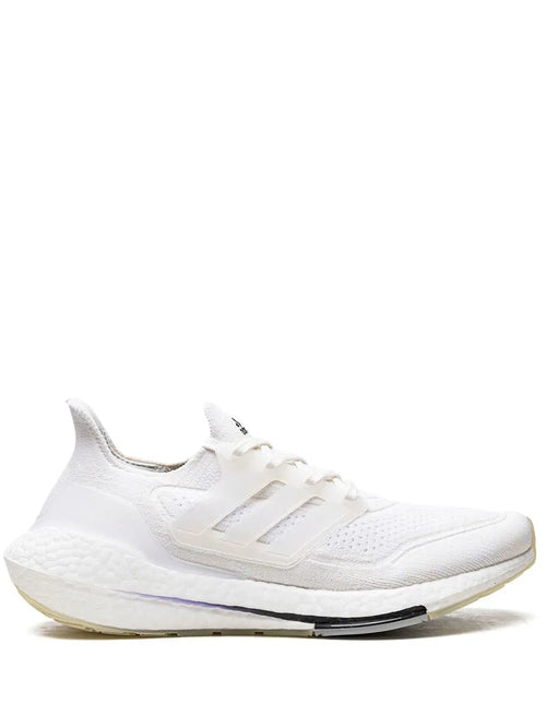 adidas Ultraboost 21 Primeblue Sneakers — White — Size US M 5 - US W 6.5 — Front View