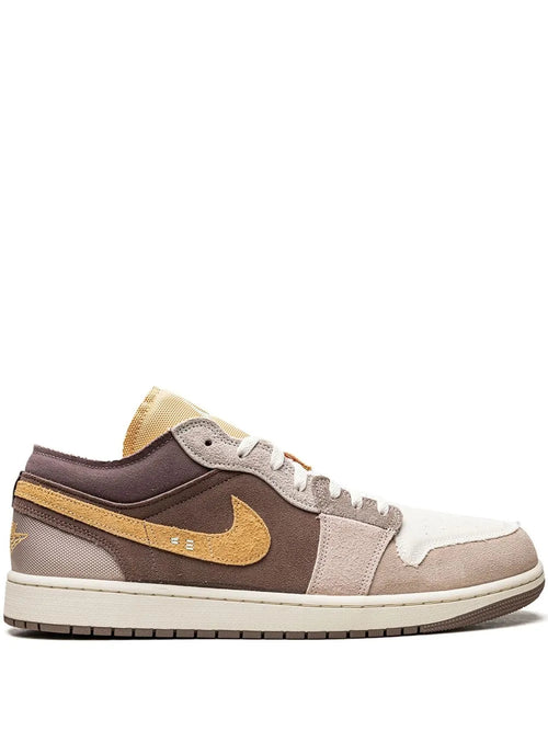 Air Jordan 1 Low Se Craft Taupe Haze Sneakers — Taupe/Brown — Size US M 9.5 - US W 11 — Front View