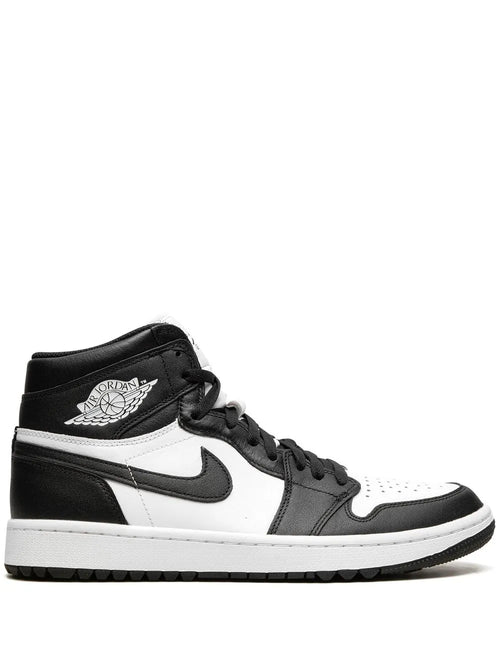 Air Jordan 1 High Golf Black / White - Panda Sneakers — Same as shown — Size US M 6.5 - US W 8 — Front View