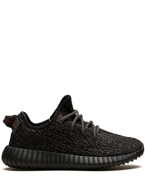 adidas Yeezy Boost 350 Pirate Black 2023 Sneakers — Black — Size US M 9 - US W 10.5 — Front View