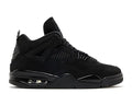 Air Jordan 4 Retro Black Cat — Black/Black/Light Graphite — Size US M 3.5 - US W 5 — Front View