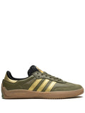 adidas X Palace Puig Samba Olive Gold Sneakers — Dark Green — Size US M 6 - US W 7.5 — Front View