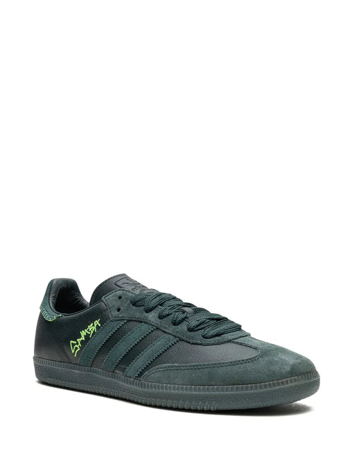 adidas X Jonah Hill Samba Sneakers — Dark Green — Size US M 5 - US W 6.5 — Side View