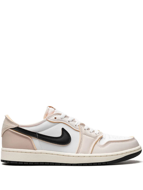 Air Jordan 1 Low Og Ex Coconut Milk Sneakers — White/Cream White — Size US M 10.5 - US W 12 — Front View