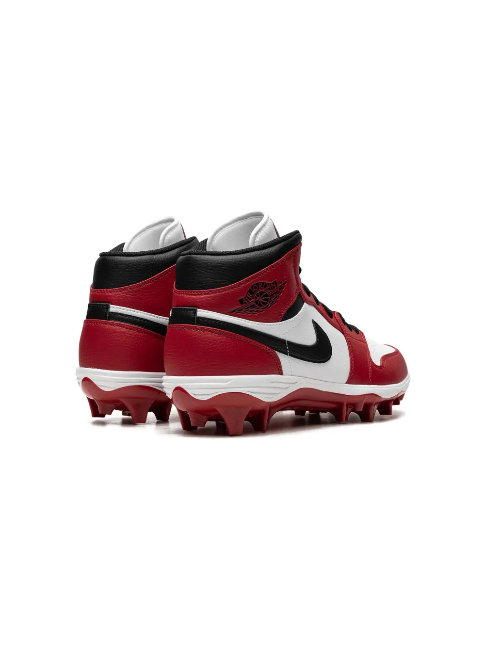 Air Jordan 1 Mid Chicago Baseball Cleats — White/Black/Red — Size US M 10.5 - US W 12 — Back View