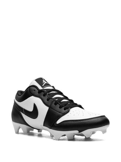 Air Jordan 1 Low Panda Cleats — Black/White — Size US M 10.5 - US W 12 — Side View
