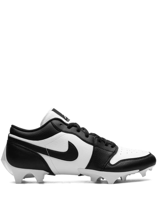 Air Jordan 1 Low Panda Cleats — Black/White — Size US M 10.5 - US W 12 — Front View