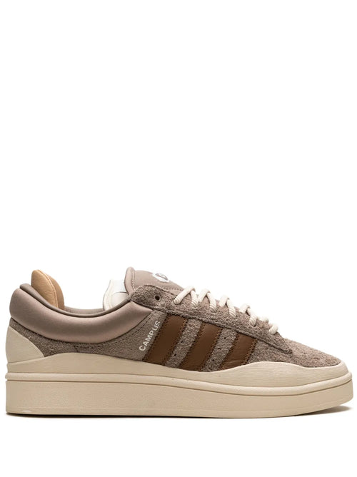 adidas X Bad Bunnny Campus Lace-Up Sneakers — Coffee Brown — Size US M 8 - US W 9.5 — Front View
