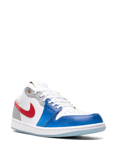 Air Jordan 1 Low Philippines Sneakers — White/Grey/Blue/Red — Size US M 10.5 - US W 12 — Side View