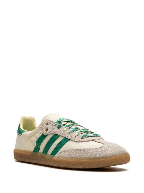 adidas X Wales Bonner Samba Sneakers — Beige/Green — Size US M 8 - US W 9.5 — Side View