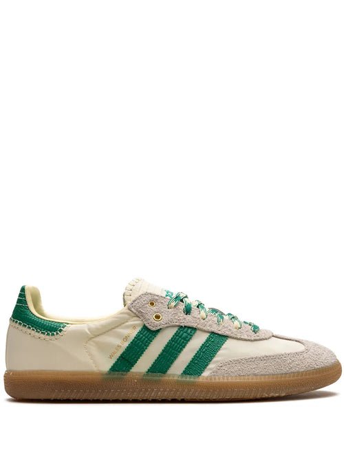 adidas X Wales Bonner Samba Sneakers — Beige/Green — Size US M 8 - US W 9.5 — Front View