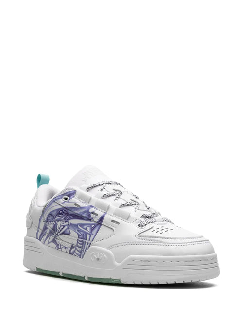 adidas X Yu-Gi-Oh Adi2000 Blue Eyes Sneakers — White — Size US M 7 - US W 8.5 — Side View