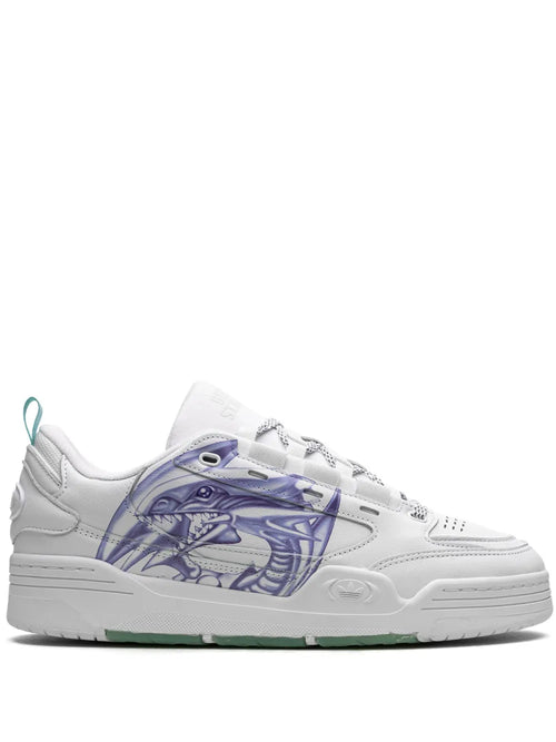adidas X Yu-Gi-Oh Adi2000 Blue Eyes Sneakers — White — Size US M 7 - US W 8.5 — Front View