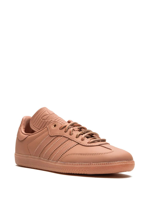 adidas X Pharrell Humanrace Humanrace Samba Terracotta Sneakers — Terracotta Brown — Size US M 6 - US W 7.5 — Side View