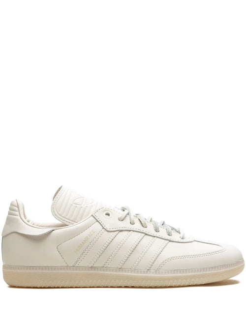 adidas X Pharrell Williams Samba Humanrace White Sneakers — White — Size US M 10 - US W 11.5 — Front View