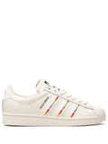 adidas X Rich Mnisi Superstar Pride Sneakers — Cream White — Size US M 9 - US W 10.5 — Front View