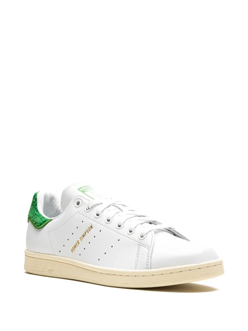 adidas X Homer Simpson Stan Smith Sneakers — White/Emerald Green — Size US M 4 - US W 5.5 — Side View