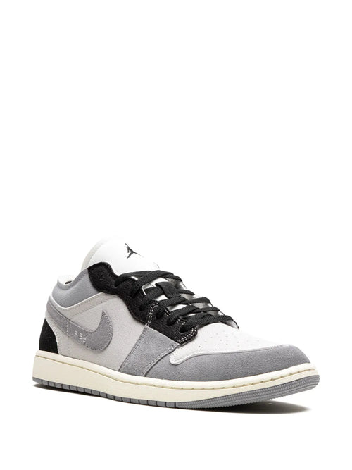 Air Jordan 1 Low Se Craft Cement Grey Sneakers — Black/Grey — Size US M 9.5 - US W 11 — Side View