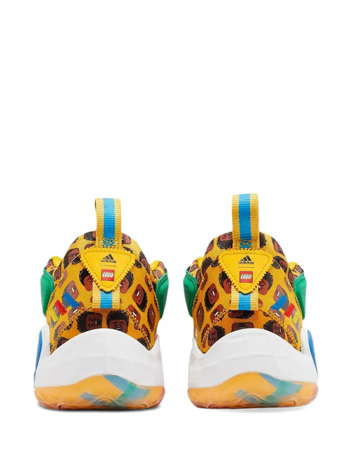 adidas X Lego D.O.N. Issue #3 Minifig - Yellow Spida Sneakers — Yellow — Size US M 6 - US W 7.5 — Side View