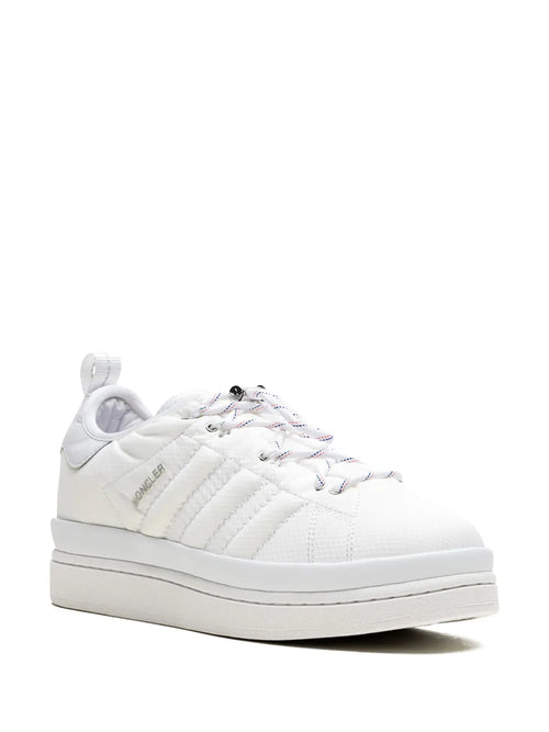 adidas X Moncler Campus Core White Sneakers — White — Size US M 6 - US W 7.5 — Side View