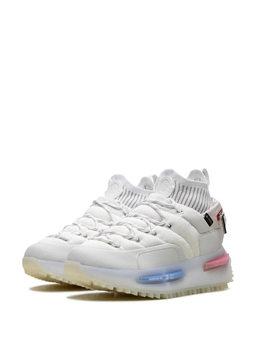 adidas X Moncler Nmd Runner Sneakers — White/Multicolour — Size US M 6 - US W 7.5 — Side View