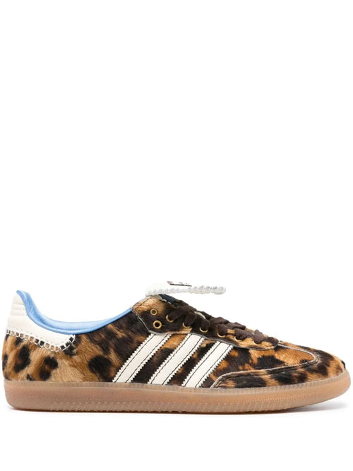 adidas X Wales Bonner Samba Sneakers — Dark Brown — Size US M 6 - US W 7.5 — Front View
