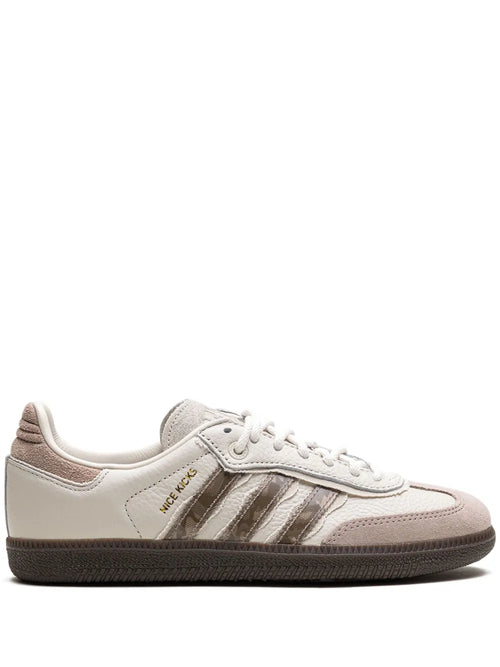 adidas X Nice Kicks Samba Consortium Cup Sneakers — Cream White — Size US M 6 - US W 7.5 — Front View