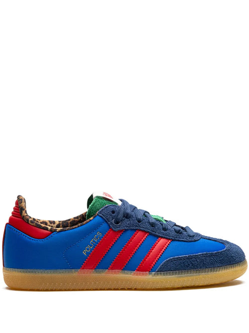 adidas X Sneaker Politics Samba Consortium Cup Sneakers — Royal Blue — Size US M 8 - US W 9.5 — Front View