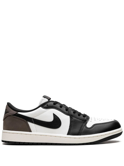 Air Jordan 1 Low Og Mocha Sneakers — White/Black/Brown — Size US M 10.5 - US W 12 — Front View