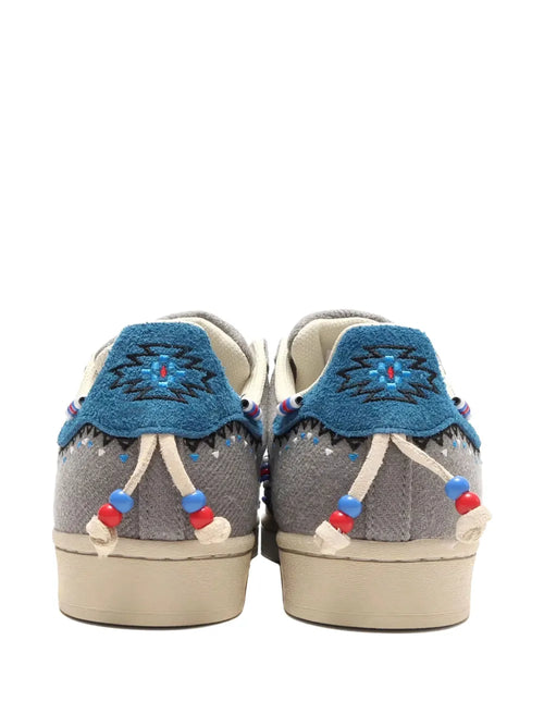 adidas Superstar Slip-On Sneakers — Grey — Size US M 10.5 - US W 12 — Side View