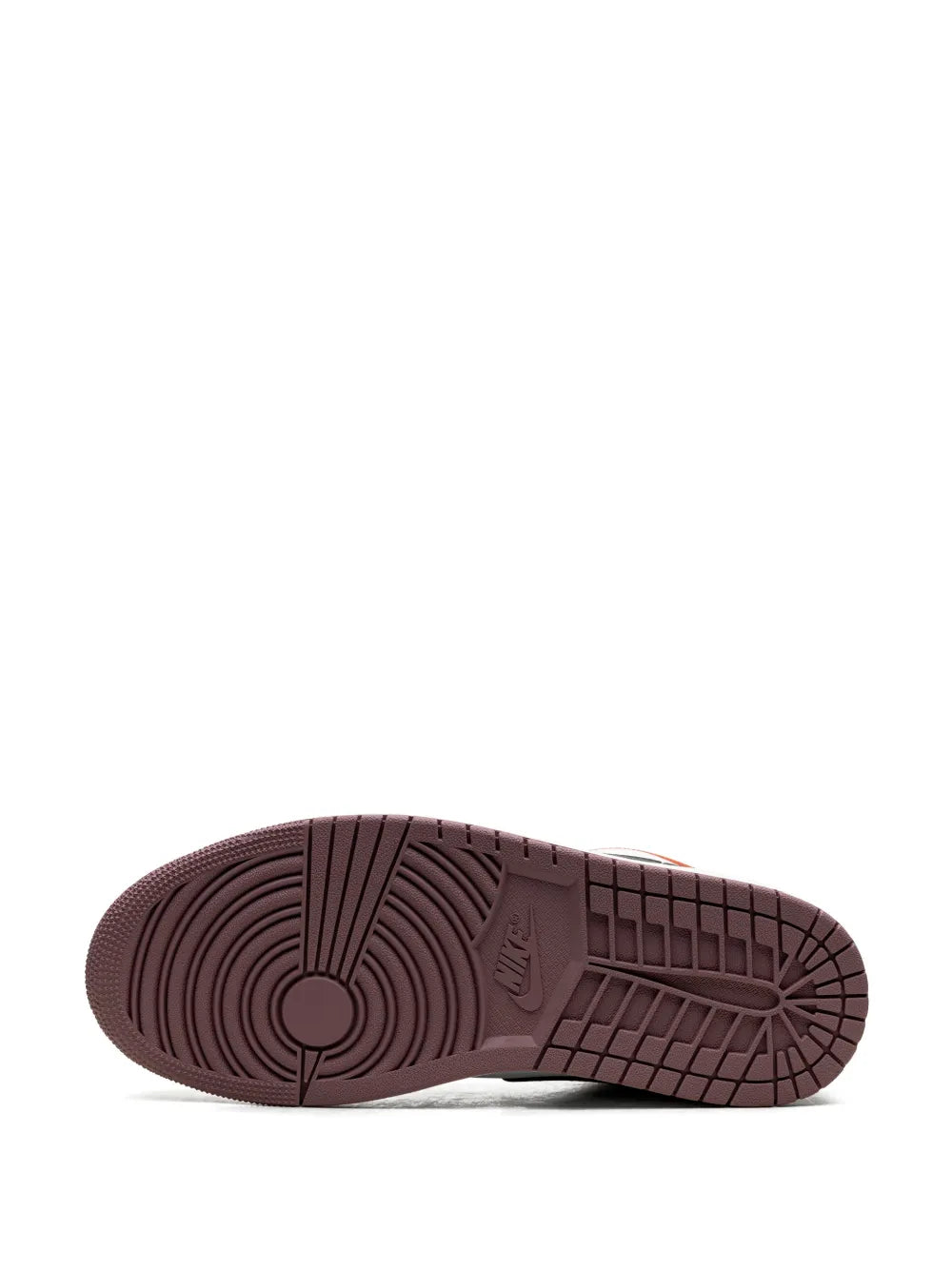 Air Jordan 1 Low Sky J Mauve Sneakers — White/Black/Mauve/Orange — Size US M 10.5 - US W 12 — Back View