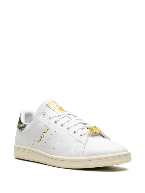 adidas X Bape Stan Smith 30Th Anniversary Sneakers — White — Size US M 8 - US W 9.5 — Side View