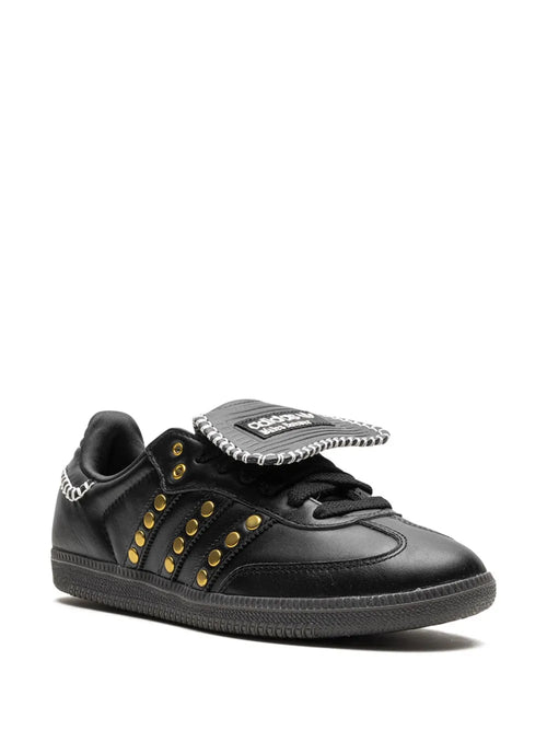 adidas X Wales Bonner Samba  Studded Pack - Black Sneakers — Black — Size US M 9 - US W 10.5 — Side View