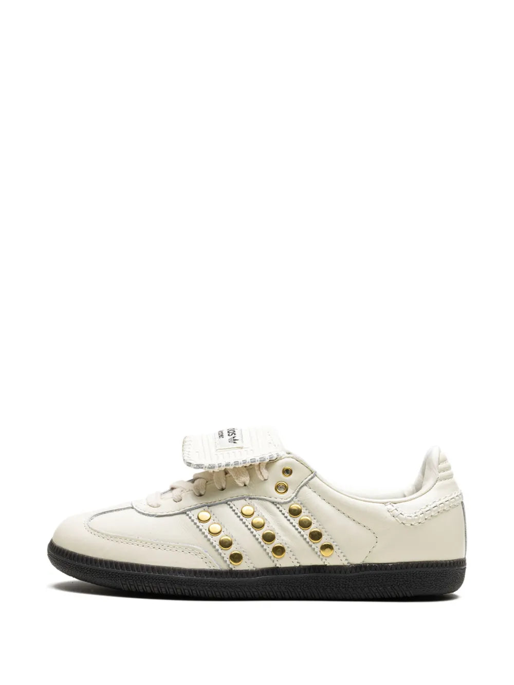 adidas X Wales Bonner Samba  Studded Pack - Cream Sneakers — Cream White — Size US M 9 - US W 10.5 — Detail View