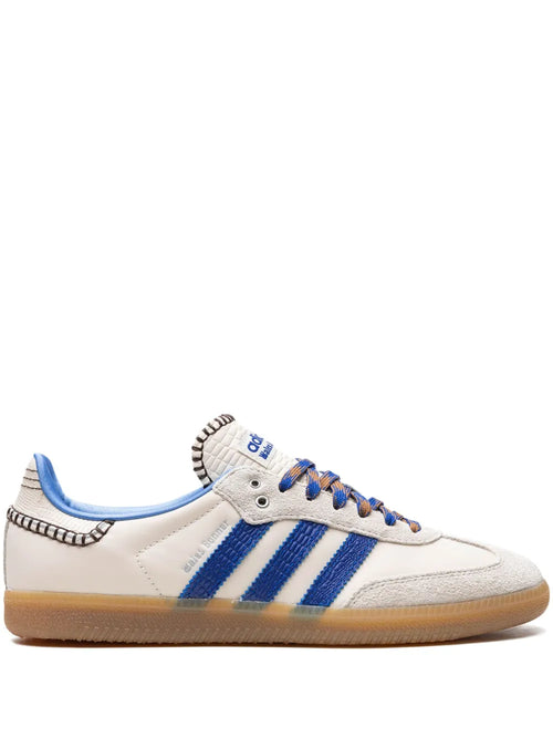 adidas X Wales Bonner Samba Wonder Clay Royal Blue Sneakers — White/Royal Blue — Size US M 6 - US W 7.5 — Front View