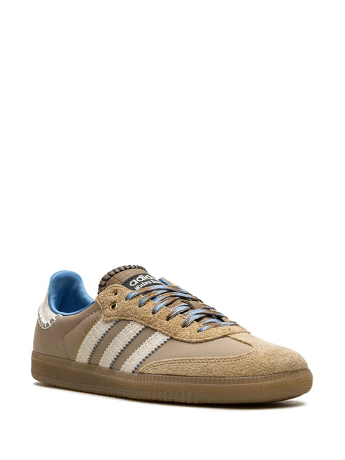 adidas X Wales Bonner Samba Desert White Sneakers — Beige — Size US M 9 - US W 10.5 — Side View