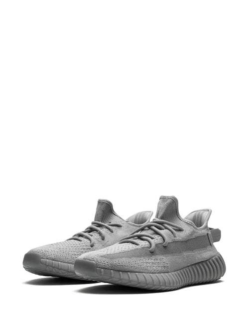 adidas Yeezy Boost 350 V2 Steel Grey Sneakers — Grey — Size US M 5.5 - US W 7 — Side View